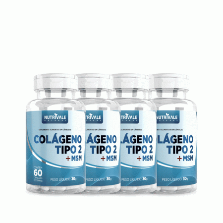 Colágeno Tipo 2 60 Capsulas 500 Mg 4 Unidades - Linduras