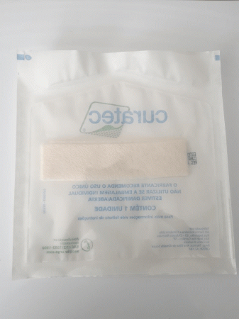Curativo Fita Alginato Sódio e Cálcio 3x30cm Curatec - 1un