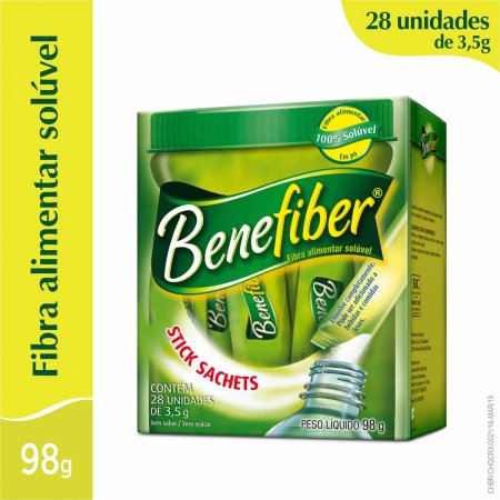 Fibra Alimentar Benefiber com 28 sachês de 3,5g cada