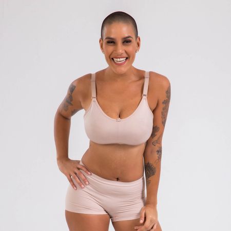 Sutiã/Top Mastectomia Micromodal Chocolate 46