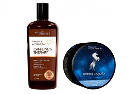 MAGIC SCIENCE KIT SHAMPOO CAFFEINE'S THERAPY E MASCARA CAPILAR