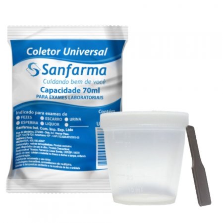 Coletor Universal S/Caixa Sanfarma 70ml