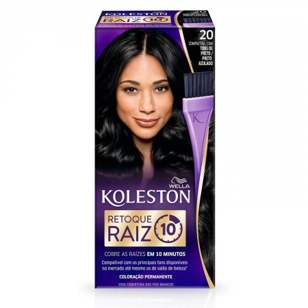 Retoque para Raiz Koleston Preto Azulado Nº20