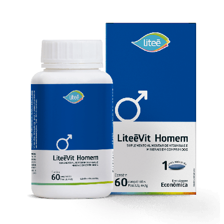 LiteeVit Homem Multivitamínico Masculino 60 comprimidos