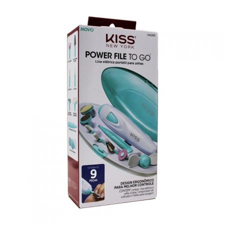 Lixa Elétrica Sem Fio Portátil para Unhas Kiss NY