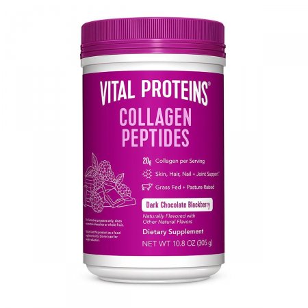 Vital Proteins Collagen Peptides Dark Chocolate e Backberry com 305g