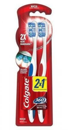 Escova Dental Colgate 360º Luminous White