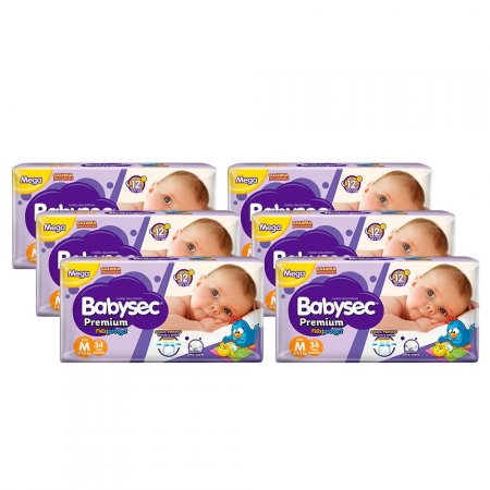 Fralda Babysec Premium M 204 Unidades