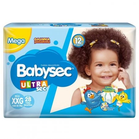 Fralda Babysec Sofyts Ultra Mega  XXG C/ 28 Un