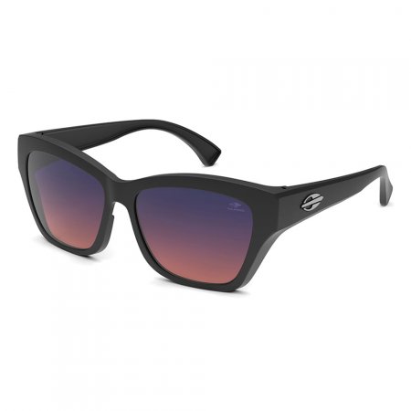 Óculos de sol mormaii overlap 2 preto fosco lente violeta