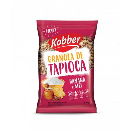 Granola de Tapioca Banana Canela E Mel 200g KoBBer