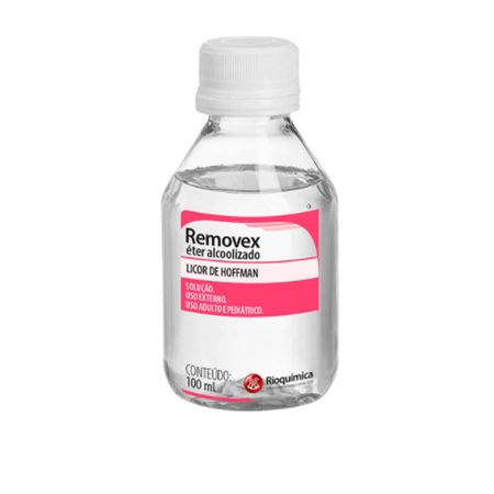Removedor de Curativo Removex Éter Esterilizado - 100ml - RIOQUÍMICA Removex