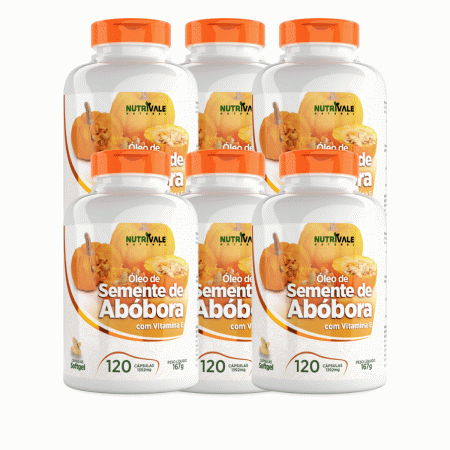 Oleo De Semente De Abóbora 6 Unidades 120 Capsulas 1392 Mg - Linduras