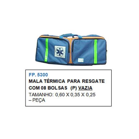 Mochila Térmica Para Resgate - 7 Bolsas - Marimar - Fp 5300