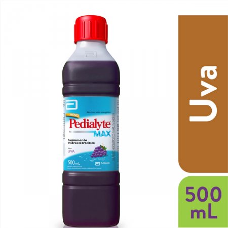 Suplemento Pedialyte Max Sabor Uva com 500ml