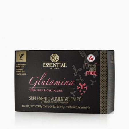 Glutamina 150g Caixa com 30 Saches 5g  Essential