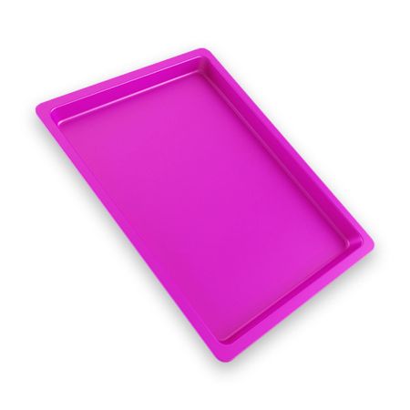 Bandeja Plástica Autoclavável 22x17x1,5cm - Maquira Bandeja Plástica Autoclavável Rosa 22x17x1,5cm - Maquira