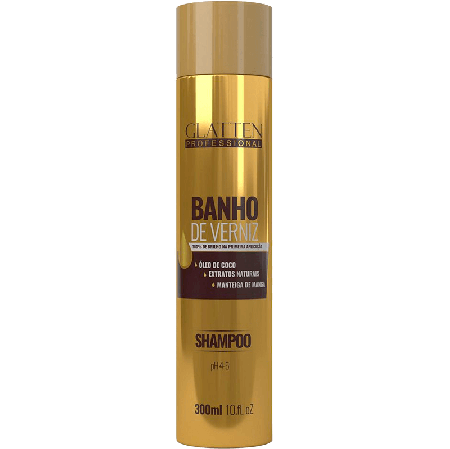 Glatten Professional Banho de Verniz - Shampoo de Brilho 300ml