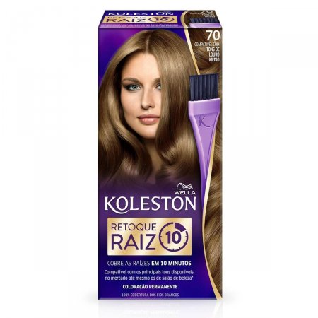 Tintura de Cabelo Koleston Retoque de Raiz Louro Médio Nº 70 com 1 unidade