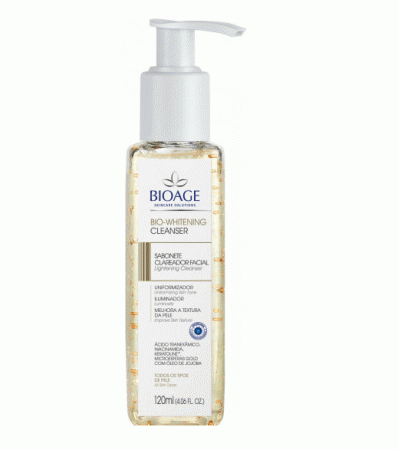 Sabonete Liquido Clareador Bioage Bio Whitening Cleanser 120ml