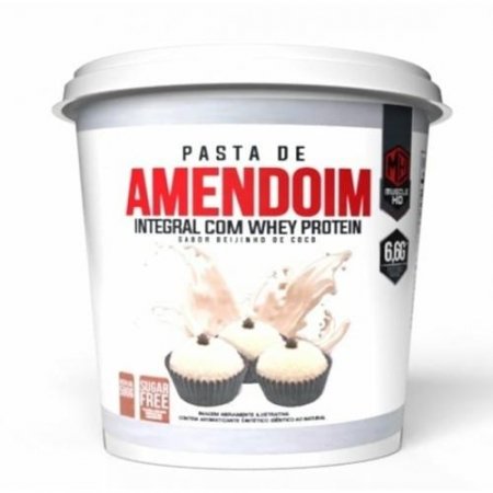 Pasta de Amendoim Gourmet Com Whey Protein Muscle DH 500g - Protein Ball