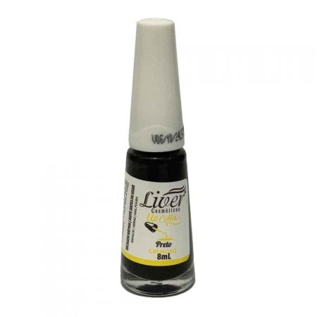 Esmalte Cremoso Preto Liver 8Ml