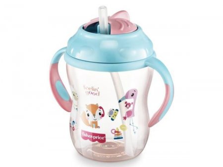 Copo de treinamento com canudo First Moments 270ml (6M+) Fisher-Price