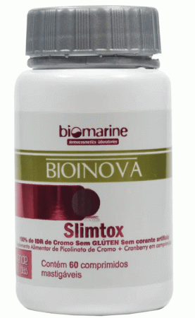 Redutor de Medidas Biomarine BioInova Slimtox 60caps