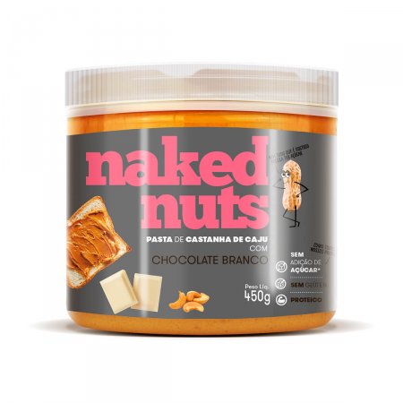 Pasta de Castanha de Caju Naked Nuts Chocolate Branco com 450g