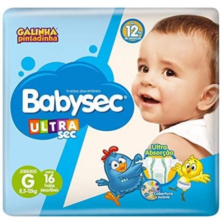 Fralda Babysec Sofyts Ultra Jumbinho G C/ 16 Un