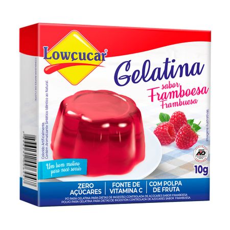 Gelatina Lowçucar Sabor Framboesa 10g