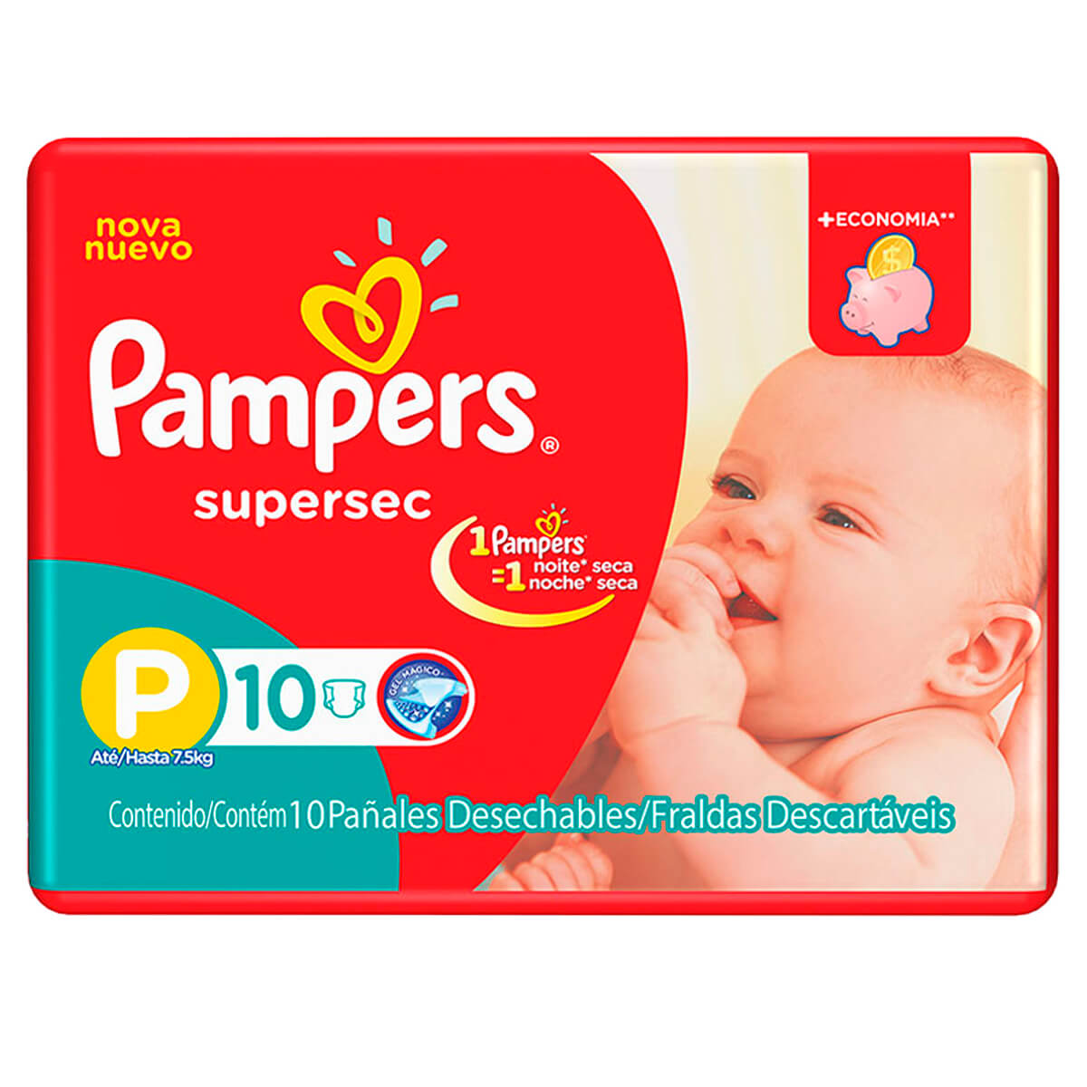 Fralda Pampers Supersec Tamanho P