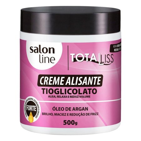 Creme Alisante Salon Line óleo Argan Forte 500g