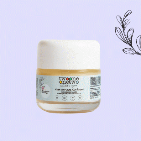 Cera Natural de Cutículas Argan e Oliva Twoone Onetwo Natural Vegana