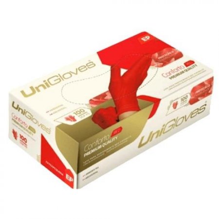 Luva Latex Vermelha Cereja Red Unigloves Tamanho G