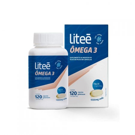 Ômega 3 Liteé Gelatinosas 120 Cápsulas