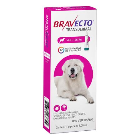 Bravecto para Cães de 40 a 56kg - 1400mg