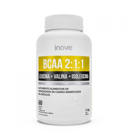 BCAA 2:1:1 60 Cápsulas Inove Nutrition