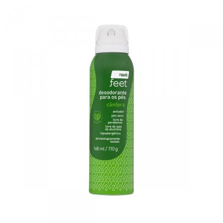 Desodorante para os Pés Needs Feet Jato Seco Cânfora com 110g
