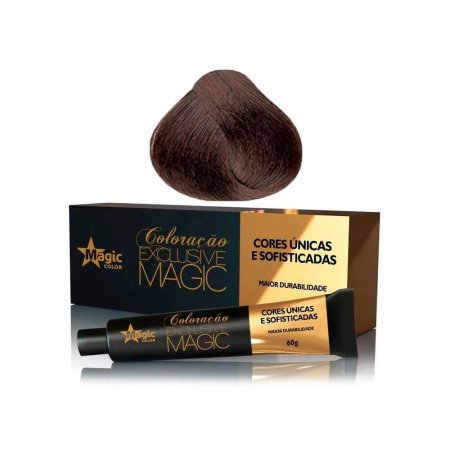 Coloração 6.7 Loiro Escuro Marrom Magic Color 60G