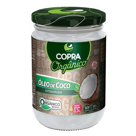 Óleo de Coco Orgânico Extravirgem 500ml Copra