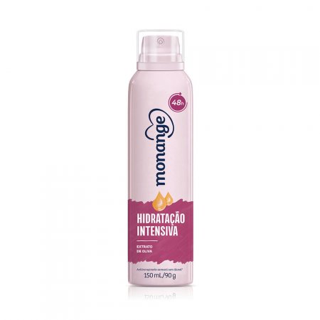 Desodorante Aerossol Antitranspirante Monange Feminino Hidratação Intensiva 150ml