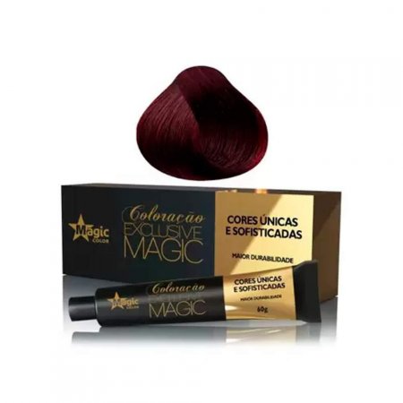 Coloração 6.66 Loiro Escuro Vermelho Intenso Magic Color