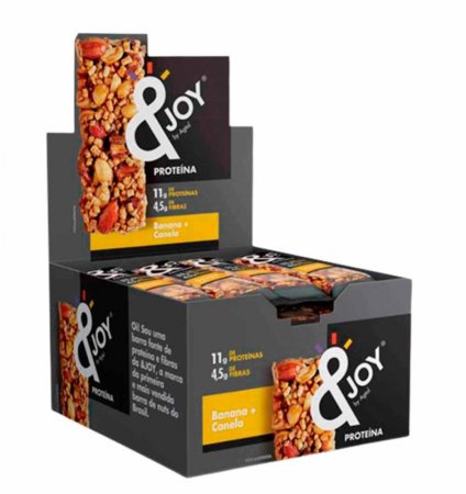 Barra Proteína &Joy Banana Canela (Cx c/ 12 un de 35g)