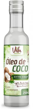 Óleo de Coco Extra Virgem 250ml (garrafa) - Vila Alimentos