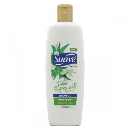 Shampoo Suave Naturals Detox Refrescante Babosa e Pepino