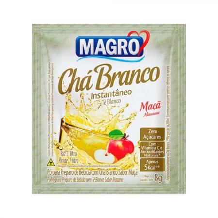 Chá Branco Maçã Zero Açúcares 8G Mago