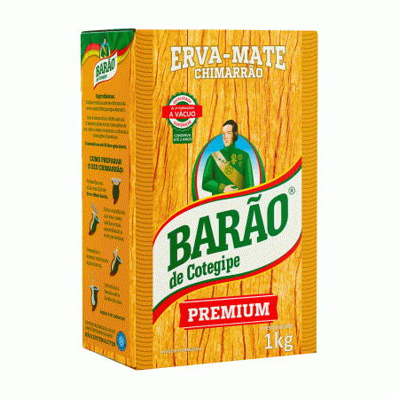 Erva Mate Premium 3Kg a Vácuo Chimarrão Barão de Cotegipe