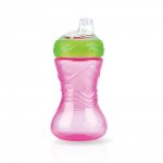 Copo de Treinamento Antivazamento Com Bico De Silicone 300ml Rosa