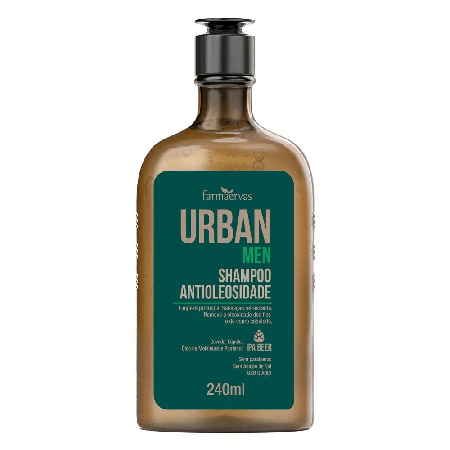 Shampoo Antioleosidade Farmaervas Urban Men 240ml